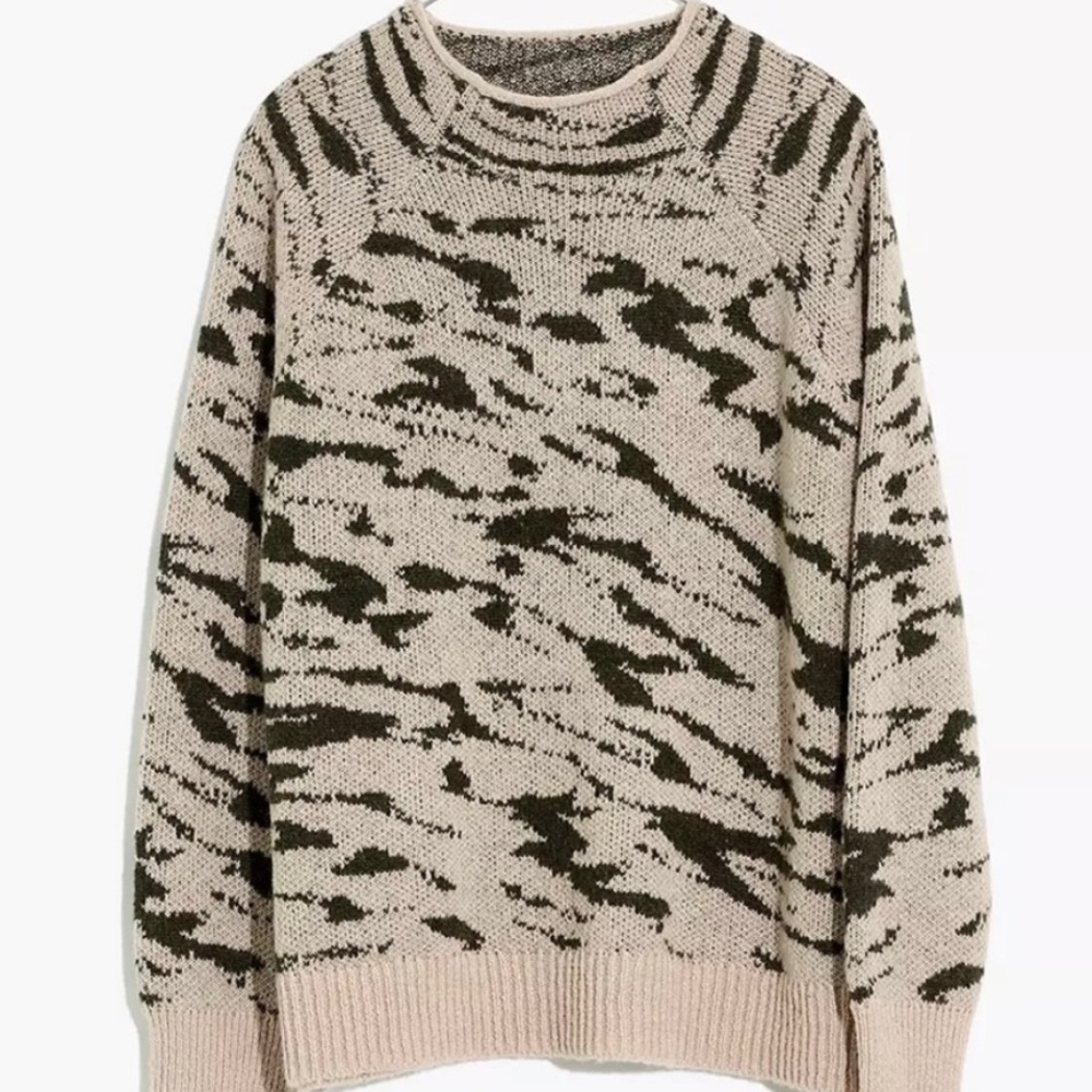 BOGO! Madewell Thornton Rollneck Sweater Alpaca Green Beige Size XS